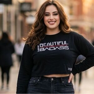 Grunt style women large crop top